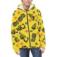 thumbnail image 3 of chaqlin Excavator Hoodies for Boys 8-10 Trendy Y2K Full-Zip Hoodie Kids Long Sleeve Sweatshirts Lightweight Loose Hooded Jacket with Pockets Fall Winter Clothes, 3 of 6