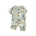 thumbnail image 2 of Musuos Baby Boys Girls Summer Jumpsuit 3M 6M 9M 12M Cartoon Chicken Print Round Neck Short Sleeve Romper Cute Playsuit for Newborn, 2 of 10