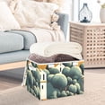 thumbnail image 5 of Flat Illustration Of Village with Trees Large Storage Bins with Linen Collapsible Lid Storage Box 16.7 x 12.6 x 11.8in, 5 of 7