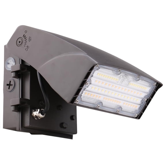 Halco 39876 - AWP-3-WS-CS-U-PC Wattage and CCT Selectable 120-277V Wallpack, Bronze Fini Outdoor Wall Pack LED Fixture