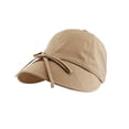 thumbnail image 2 of Bow Baseball Cap for Women Adjustable Bow Wide Brimmed Solid Color Quick Drying Outdoor Fisherman's Cap Fashionable Duckbill Hat Breathable Seaside Sun Hat Visors, 2 of 4
