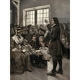 thumbnail image 3 of Alice Barber Stephens 15x18 Black Modern Framed Museum Art Print Titled - John Wesley Teaching His Sunday School (1897), 3 of 5