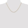 thumbnail image 4 of 14K Rose Gold Ropa Chain Necklace 18 inch 1.10 mm with Spring Ring Clasp 1.1, 4 of 4