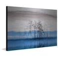 thumbnail image 2 of "Blue Lake Horizon" Painting Print on Brushed Aluminum, 2 of 5