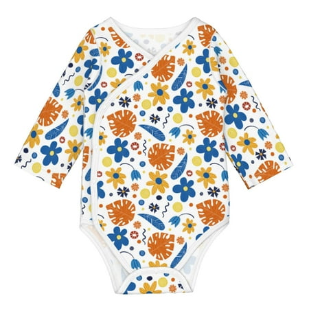 

Coaee Flower for Soft Cotton Baby Long-Sleeve Bodysuit Girls Boys Bodysuit Romper