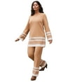 thumbnail image 2 of Avenue Women's Plus Size Border Stripe Tunic, 2 of 2