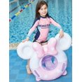 thumbnail image 4 of Flotador de natación para bebé, anillo de natación inflable Flotadores lindos con asiento y asa Flotadores de piscina Juguetes Diversión Balsa de agua Salón Suministros para fiestas para bebés Ni, 4 of 5