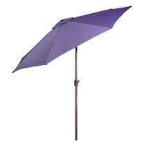 Northlight 9ft Outdoor Patio Market Umbrella with Hand Crank and Tilt Purple