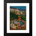 thumbnail image 2 of David Dellepiane 11x14 Black Modern Framed Museum Art Print Titled - Study for Grasse Funicular Travel Poster (circa 1910), 2 of 5