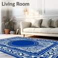 thumbnail image 2 of ODIKA 6'x9' Machine Washable Non-Slip Area Rug, Relocation Kit Offering Maximum Visibility High Traffic Rug, Blue, 607471, 2 of 7