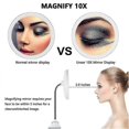 thumbnail image 2 of Flexible Gooseneck 10x Magnification LED Lighting Mirror Lighting, Bathtub, 2 of 4