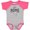 Heather and Hot Pink, variant on Inktastic It's Home- State of Nevada Outline Distressed Text Boys or Girls Baby Bodysuit