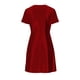 thumbnail image 5 of TaTaai Women Solid Loose Casual Satin Short Sleeve V-Neck Ruched Dress Fashion Elegant Dress Ladies Daily Commute Party Festival Wear Lightweight Breathable No Fading Stylish Dress Gift, 5 of 6