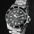 thumbnail image 3 of Fsqjgq Watches for Men Classic Stainless Steel Date Sport Quartz Analog Wrist Watch Mens Dress Watches Black, 3 of 9