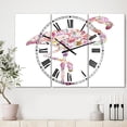 thumbnail image 3 of Designart 'Flamingo Composition of Flamingo' Large Cottage Wall Clock, 3 of 3