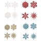 thumbnail image 4 of Monstrate 40 piezas de copos de nieve de Navidad para colgar en el hogar, decoración interior al aire libre, colgantes de puerta de plástico Kits de decoración para fiestas Blanco, 4 of 6