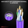 thumbnail image 5 of Cat 6 Ethernet Cable 75 Ft, 100% Pure Copper, Cat6 Cable LAN Cable, Internet Cable, Patch Cable and Network Cable - UTP (Purple) 75 Feet, 5 of 7