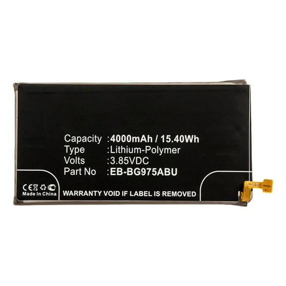 Batteries N Accessories BNA-WB-P13062 Cell Phone Battery - Li-Pol, 3.85V, 4000mAh, Ultra High Capacity - Replacement for Samsung EB-BG975ABU Battery