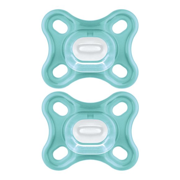 Suces MAM Comfort, Suces pour nouveau-né (emballage de deux), Suces MAM 0 à 4 mois, Meilleure suce pour les bébés allaités, Suce en silicone unisexe
