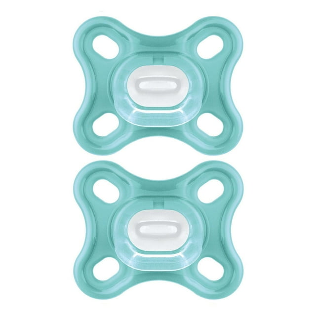MAM Comfort Pacifiers, Newborn Pacifiers (2 pack) MAM Pacifiers 0-4 Months, Best Pacifier for Breastfed Babies, Unisex Silicone Pacifier