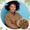 thumbnail image 6 of 1.1Yard Brown Polar Fleece Fabric 63inch Solid Color Anti-Pill Fabric Patchwork Polyester Plush Fleece Cloth for DIY Sewing Throw Blankets PJ Pants Booties, 6 of 9