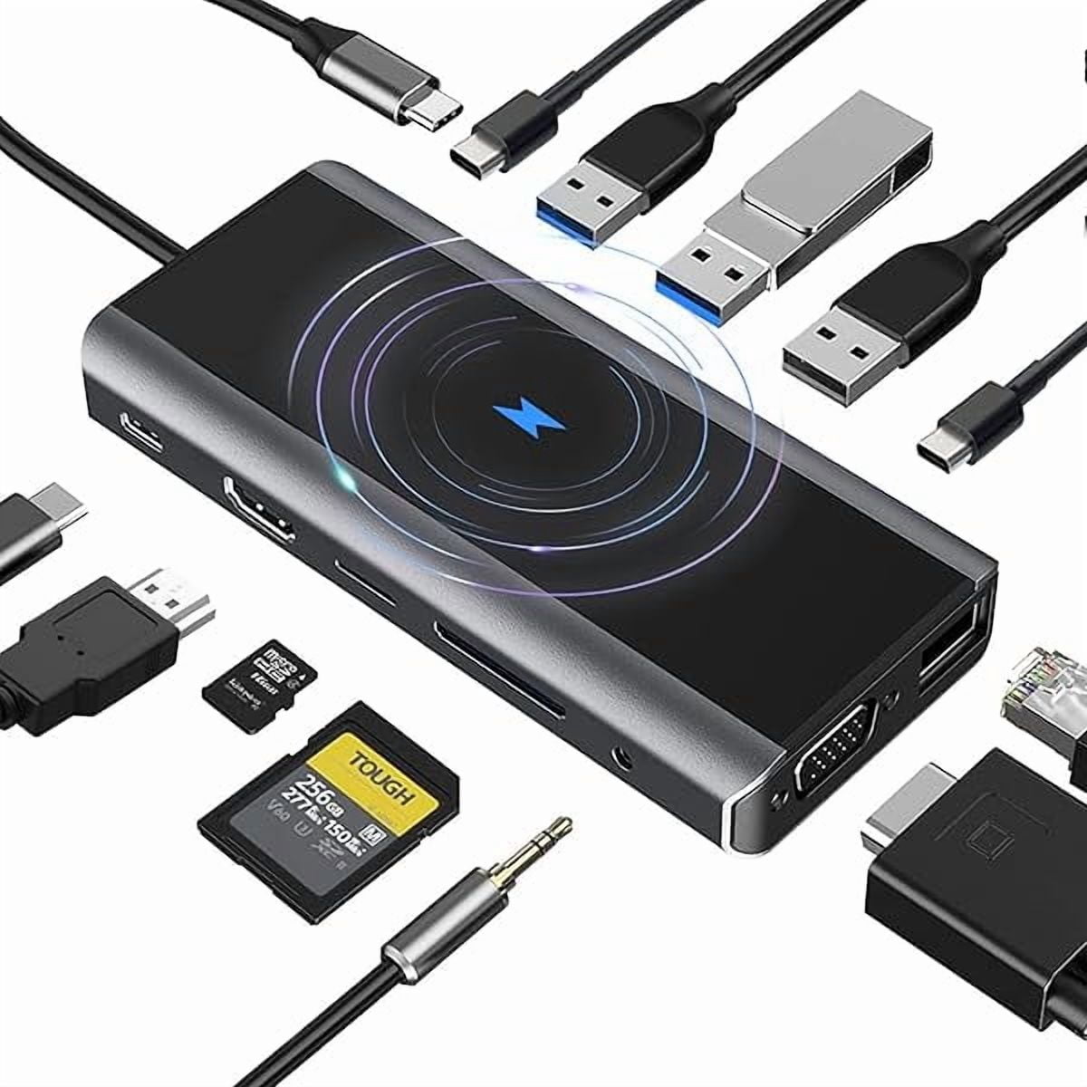 Dell, USB-C Multiport Adapter, 7-in-1, 4K, 90W Pass-Through