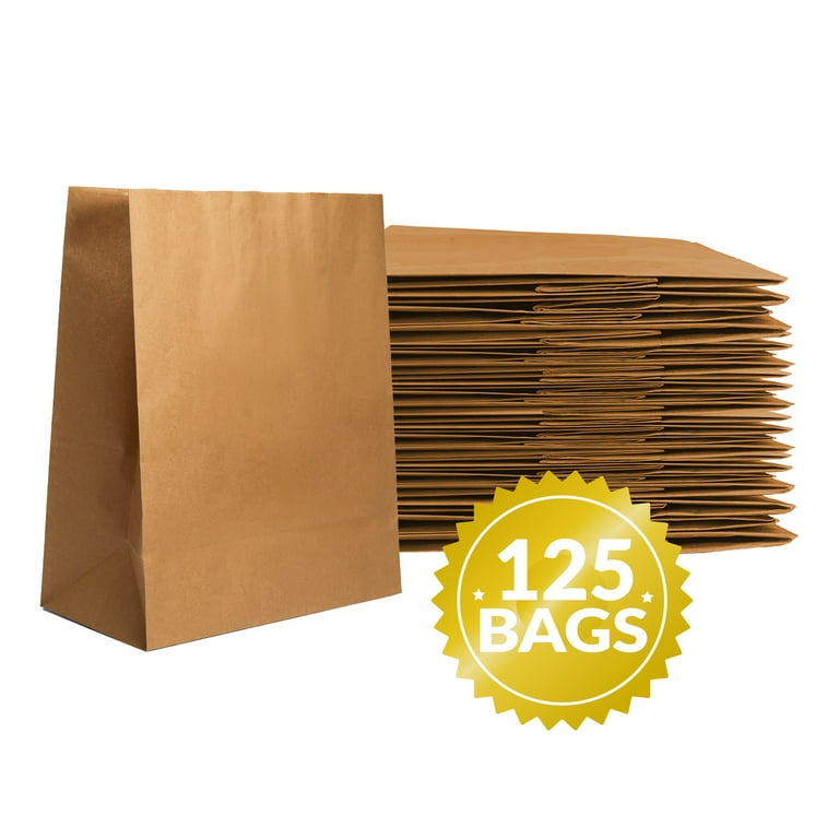 Reli. Paper Grocery Bags (125 Pcs) (12x 7x 17) 70 Lbs Basis, Extra Heavy  Duty  Brown Paper Bag, Large Paper Grocery Bags/Kraft Paper Sacks -Takeout  Bags/Restaurant, Retail, Shopping Bags 