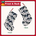 thumbnail image 2 of Sikiie Floral Flowers Blue Christmas Stockings,18 Inches Christmas Stockings Xmas Hanging Stockings for Family Christmas Decorations & Gifts, 2 of 7
