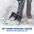 thumbnail image 5 of Snow Joe Shovelution Strain-Reducing Snow Shovel, 18-inch Poly Blade, Spring Assisted Handle, 5 of 12