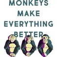 thumbnail image 2 of CafePress - Monkeys Make Everything Better - 11 oz Ceramic Mug - Novelty Coffee Tea Cup, 2 of 4