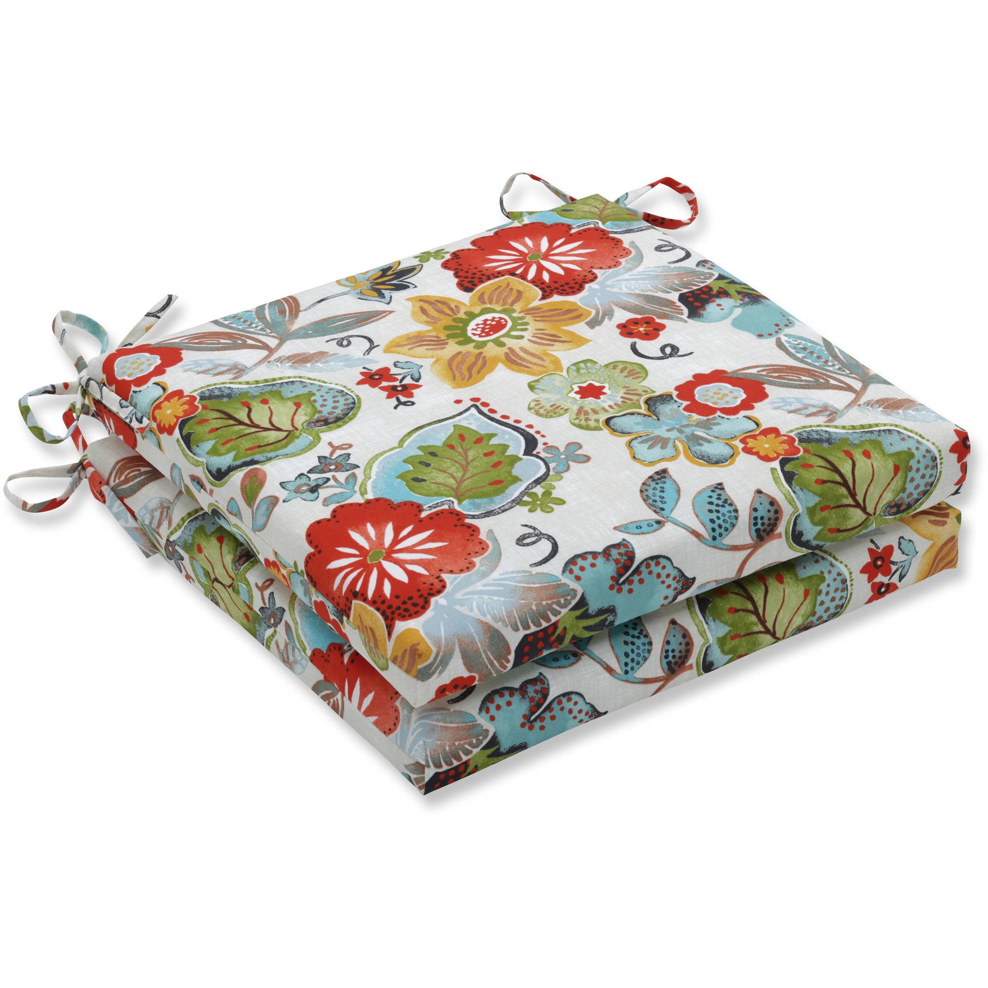 Pillow Perfect Outdoor / Indoor Alatriste Ivory Squared Corners Seat