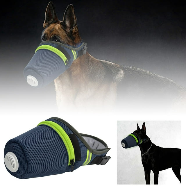Reusable Breathable Dog With Adjustable Fit Air Filtering Respirator For Large And Small Dogs