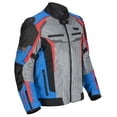 thumbnail image 2 of Cortech Hyper-Flo Air Mens Textile Motorcycle Jacket Blue/Red/Gunmetal XXL, 2 of 3