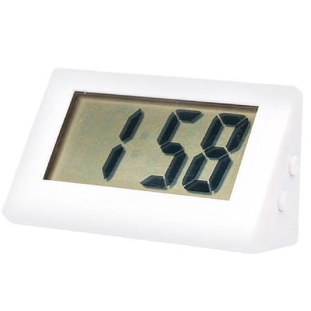 Tiny Digital Clock With Clear LED Display Queit Movement 55x25x30mm Portable Size For Bedroom Study Room Office Desk