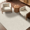 thumbnail image 6 of MeyJey 6'x9' Shag Area Rug for Living Room Modern Geometric High-Low Cut Machine Washable Rugs for Bedroom Dinning Room Office Decor Non-Slip Soft Carpet, Beige, 6 of 14