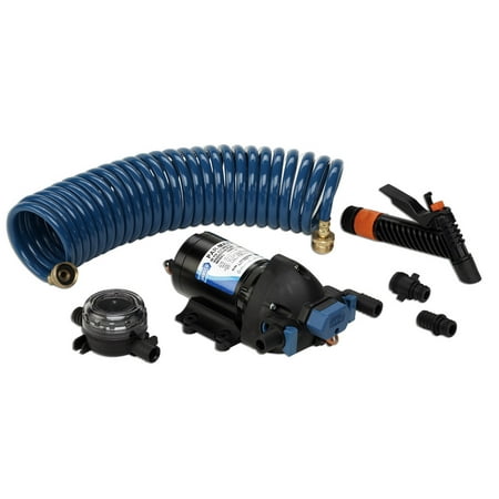 JABSCO 32900 WASHDOWN PUMP W/ STRAINER NOZZLE 25' HOSE
