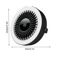 thumbnail image 2 of Newxiaaa Wearable Personal Fan Blow Cold Air Wearable Personal Fan Portable Fan For Beach 2024 New Smart Usb Fan Gifts for Home (Black and White), 2 of 6