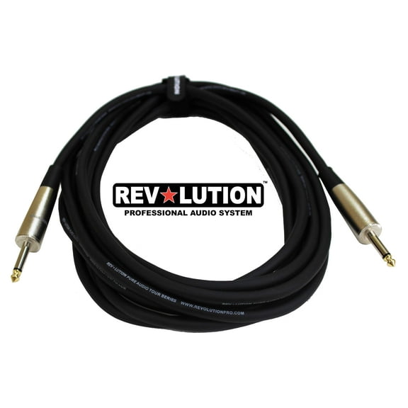 REVOLUTION - EXT-20295 - Speaker Cable w/Rev Connect, 1/4''(6.3mm)Mono M-1/4''(6.3mm)Mono M,20ft(6m)