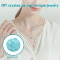 thumbnail image 4 of 100Pcs Sky-Blue Acrylic Round Beads For Jewelry Making Diy Projects, 4 of 8