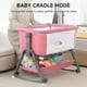 thumbnail image 5 of Cesta de cama para bebé Real Relax 3 en 1 rosa con redes, 5 of 9