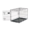 thumbnail image 4 of Carlson Secure Foldable Single Door Metal Dog Crate, Medium, Black, 30-Inch, 4 of 11