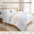 thumbnail image 5 of Vccoem 7-Piece Queen Comforter Set Bed in a Bag - White Boho Tufted Luxury Bedding Set, Ultra Soft & Breathable All Season Comforter with Sheets & Pillowcases, 5 of 9