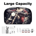 thumbnail image 3 of Santa Claus Electronic Organizer Travel Case, Waterproof Oxford Cloth Storage Pouch Bag, Box with Cord Organizer Storage for Computer Cable Organizer, 5.9x9.44x3.14 in., 3 of 6