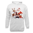 thumbnail image 4 of EchfiProm Mens Christmas Santa Hoodies Graphic Pullover White with Pockets Hooded Xmas Sweatshirt for Men L, 4 of 5