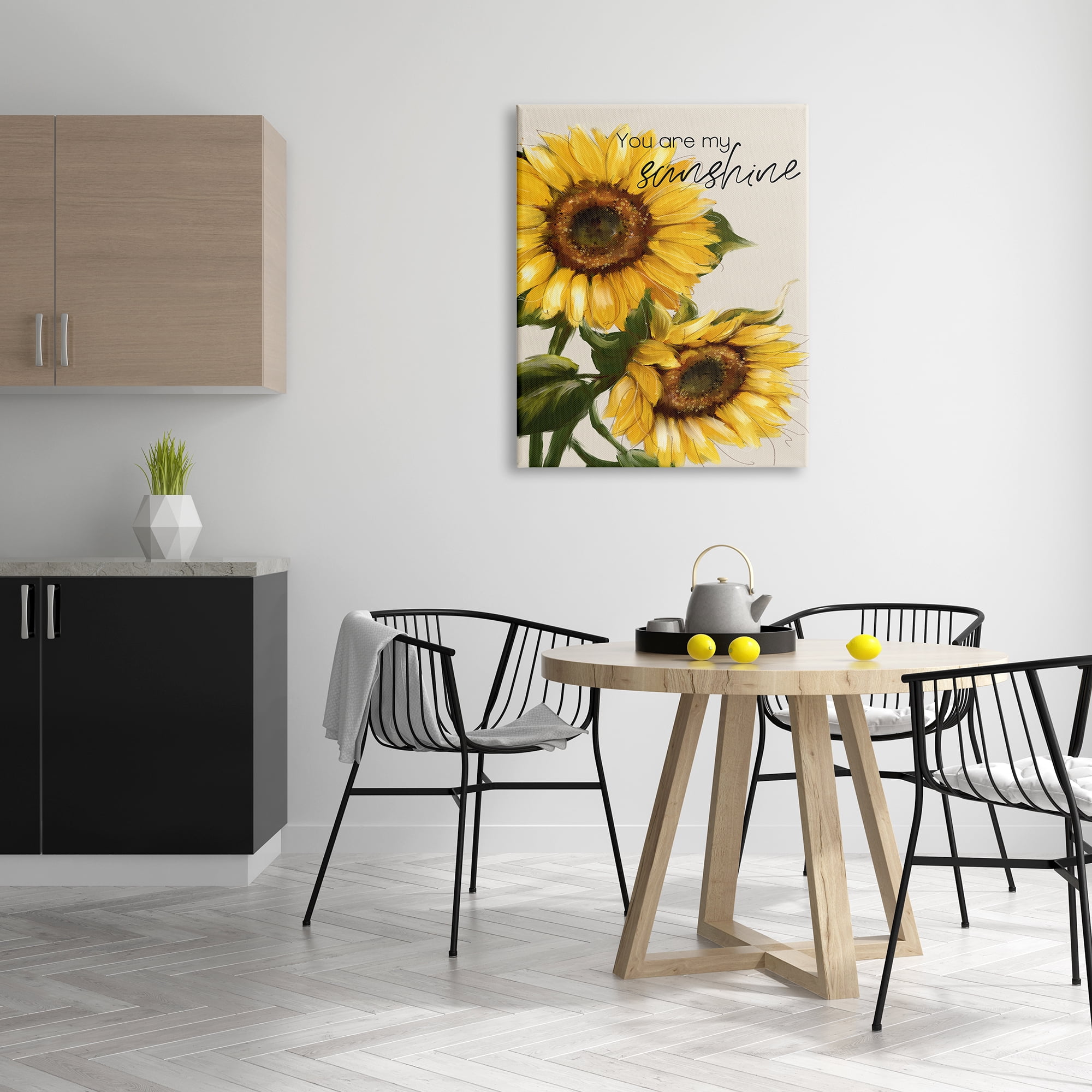 Stupell Industries You Are My Sunshine Vivid Sunflower Blossoms Graphic Art Gallery Wrapped Canvas Print Wall Art, Design by Conrad Knutsen