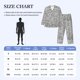 thumbnail image 4 of Balery Silver Glitter Pijama para Hombre de Dos Piezas con Manga Larga, Conjunto de Dormir y Descanso Suave con Bolsillos-Large, 4 of 7