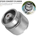 thumbnail image 5 of Qucyy Adaptateur de Réchaud de Camping 1LB Propane Petit Réservoir Entrée et Valve Sortie EN417 Cylindre Extérieur Convertisseur de Cartouche, Argent, 5 of 5