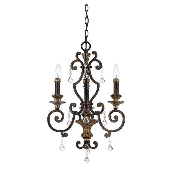 Quoizel MQ5003HL Marquette Mini Chandelier in Bronze