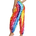 thumbnail image 3 of Gibobby Yoga pants mujer Mujer Hippie Bohemio Palazzo Yoga Scrunched Bottom Tie Dye Harem Pantalones Mujer Tie Dye Harem Pantalones(G,Talla única), 3 of 5