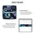 thumbnail image 5 of Kdxio Blue Butterfly Print Tissue Box Cover,Square Decorative PU Leather Facial Paper Case Organizer Holder Dispenser for Bathroom,Night Stands,Desk,Car 5.2''X5.2''X5.2'', 5 of 8